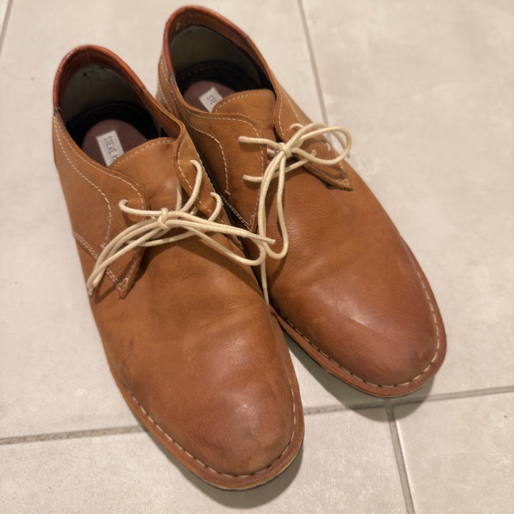 Steve Madden - Men's Harpoon Oxford, Tan, Size 11